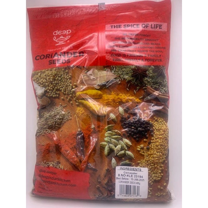 Deep Coriander Seeds 400g ( 14 oz )