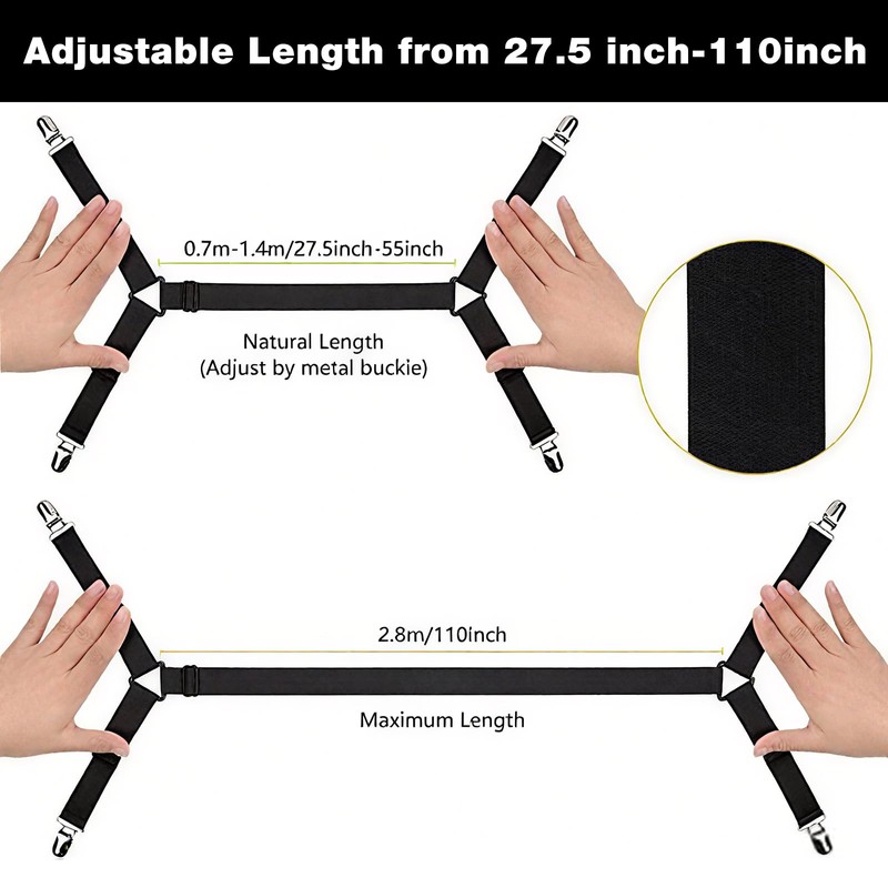 Weilin 2 Pcs Sheet Holders for Bedding, Fitted Sheet Mattress