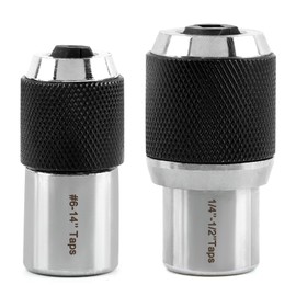 Tap Socket Set for M3-M6 & M8-M12 Taps, 2PCS Extraction Tool With Adjustable Jaws, Suitable for Taps, Reamers, Screw Extractors(COLOR:black)