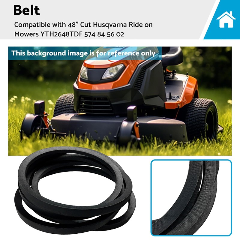 Deck Belt Suitable for 48" Cut Husqvarna Ride on Mowers