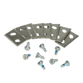 vhbw 8 x replacement blades for Arnold 1111-M6-1008 for lawnmowers, replacement blade, silver, chrome carbon steel