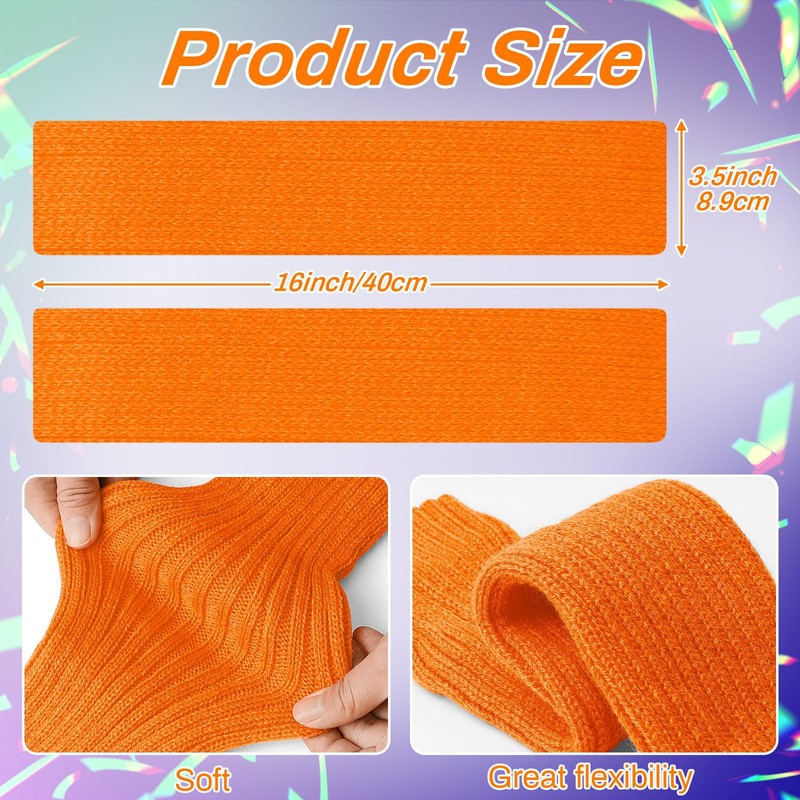 SATINIOR Elastic Neon Leg Warmers and Fishnet Gloves Set 80s
