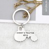 MYOSPARK Daddy's Tractor Keys Gifts Farm Tractor Keychain Tractor Shape