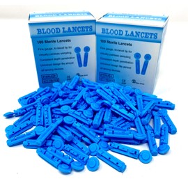 28G MediMad Blood Lancets Fully Compatible for PiC Indolor, Microlet, Freestyle, Abbott, On Call plus More. (200)