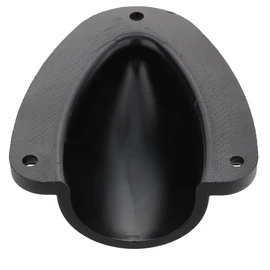 4 Pcs Large Nylon 3" Marine Wire Cable Vent Cover, Clamshell Vent for Boat, Smooth Edge Thickness 1/8", Size: 3" x 2-1/2", Height: 1.1", Wire Vent Cover, Clamshell Vent, Free Installation Screws