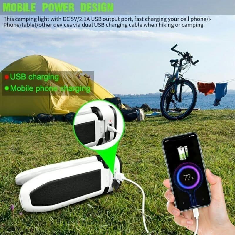 TAVICE- Foldable LED Solar Light Outdoor Waterproof Emergency Lamps Caravan