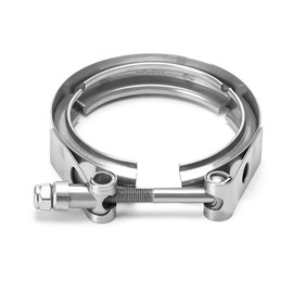 NYTKL 3 Inch V Band Clamp,Male Female 304 Stainless Steel Quick Release Flange Exhaust Clamp, V-Band for Pickup Truck Turbo Downpipe Exchange Exhaust Systems, Car Accessories
