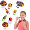 Fruidles Crazy Fruit Candy Rings, Assorted Hard Candy Lollipops, Individually