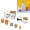 5Pcs Russian Nesting Dolls Hand Made Exquisite Wooden Animal Nesting