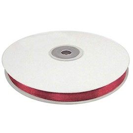 Double faced Satin Ribbon 10MM (3/8") - 50 Metres- Burgundy [FULL ROLL]
