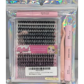 Befacl Lash Extension Kit With Bond, Sealer, Remover, & Tweezers
