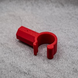ULEIVA Replacement Roof Window Hook, Red, Compatible with Velux Telescopic Rod, Window Opener, Operating Rod Attachment, Rod Hook (Red)