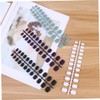 Minkissy 96pcs Frosted Matte Fake Nails Short Square Full Cover