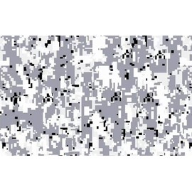 Sky Auto INC Digital Snow Camouflage Vinyl Car Wrap Film Sheet + Free Cutter & Squeegee (4ft x 5ft / 48" x 60")