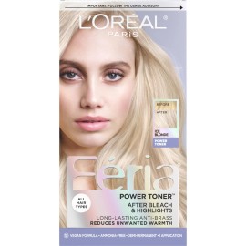 L'Oréal Paris Ice Blonde Hair Coloring Agent Ammonia Free Toner for Brassy Hair 1 Count
