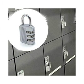 Lumina D 3-Digit Combination Dial Lock (Medium) Silver