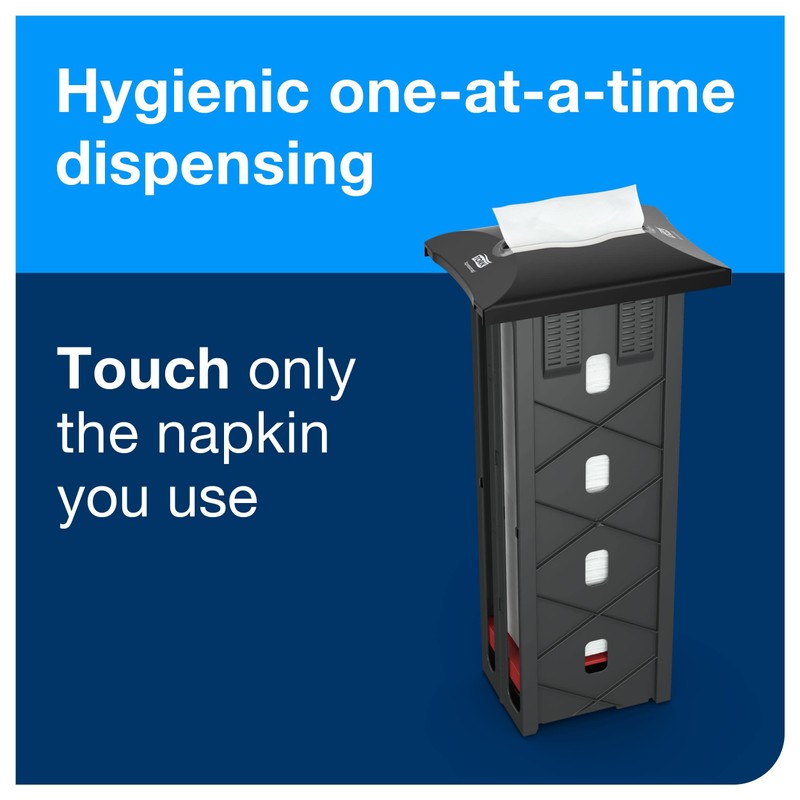 Tork Xpressnap® In-Counter Napkin Dispenser Black N4, Signature Range, 21.5"