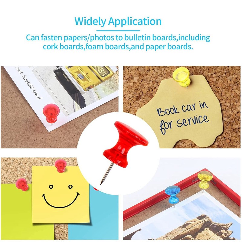 Micvtve Giant drawing pins per pack of 100 large drawing