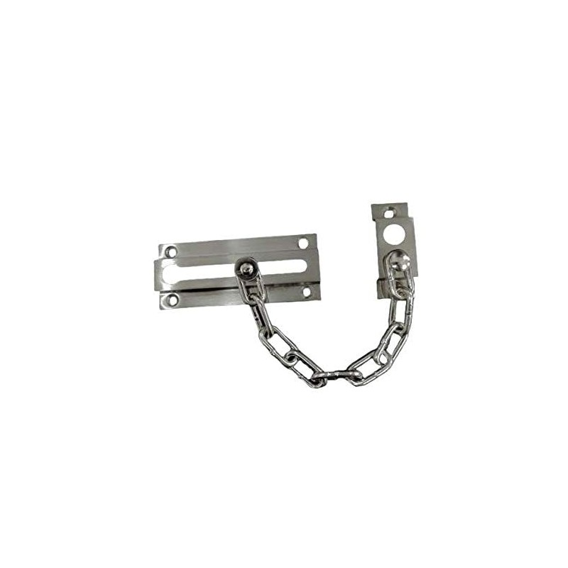 QCAA Solid Brass Chain Door Guard, with 9 Links Steel