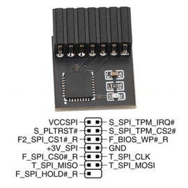 Tpm 2.0 Module, Encryption Security Tpm 14 Pin 14Pin SPI Remote Card for Motherboard