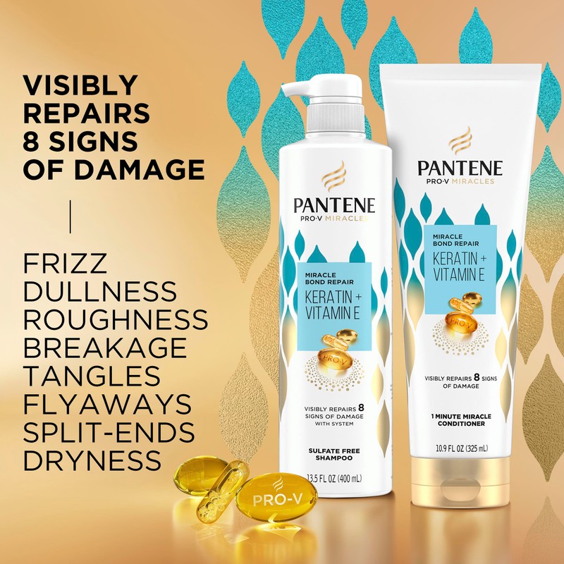 Pantene Pro-V Miracles Bond Repair Keratin + Vitamin E Sulfate-Free