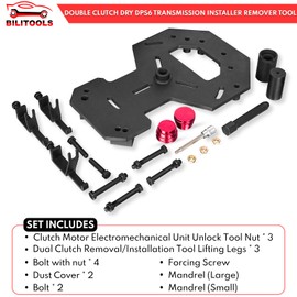 BILITOOLS DPS6 Clutch Tool Kit 6DCT250 6 Speed Dry-Type Dual-Clutch Transmission Installer Remover Tool Compatible with Ford Fiesta Focus Volvo FM No. 307675