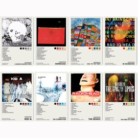 generisch Radiohead Music Album Cover (Set of 8) Unframed 8 x 12 inches (20 x 30 cm) Canvas Poster