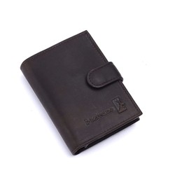 MERCANO Leather Wallet with RFID Protection, Wallet with Protected Card Slots, Made of High-Quality Leather, with Coin Compartment and Credit Card Protection, brown, Casual