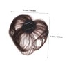 BIUDECO Hair Topper for Women Dark Brown Real Human Hair