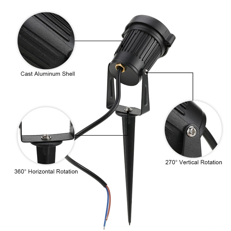 5W COB LED Lawn Lamp DC12V Outdoor Landscape Light Spot