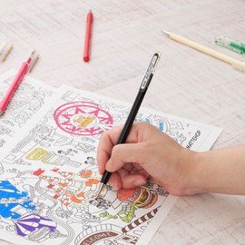 Pentel Arts Hybrid MATTEHOP Gel Roller, 1.0mm, Matte Black, Matte Red, Matte Blue, Matte Green, Pack of 4 Pens (K110VBP4M)