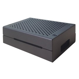 BerryBase Aluminum Case for Raspberry Pi 4 Model B Black