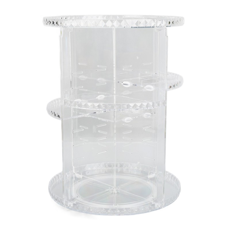 360 Degree Rotation Rotating Makeup Organizer Transparent Stable Base Cosmetic