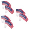 BESPORTBLE 3sets Mini American Flags Stick Quality Waving Flag for