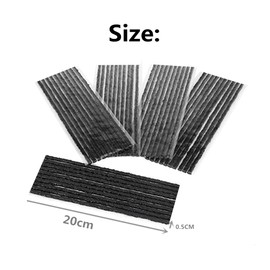 GYWHOOFT Tire Repair Strings Rubber Strips,Tire Repair Strings,Strips for Cars,Trucks,Motorcycles (50 Pcs,Black)