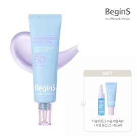 Begins by Jeong Saem Mool 비긴스 바이 정샘물 블루 캐모마일 히알루론산 퍼플 톤업 선크림(+ 퍼플 톤업 선크림5ml + 히알루론산 수분세럼 7ml) Begins by Jeong Saem Mool Blue Chamomile Hyaluronic Acid Purple Tone-Up Sunscreen (+ Purple Tone-Up Sunscreen 5ml + Hyaluronic Acid Hydrating Serum 7ml) [Purple