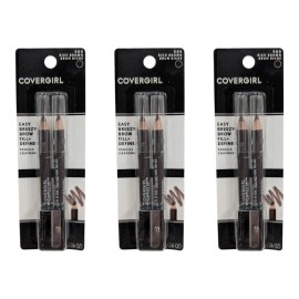 COVERGIRL 3 x COVERGIRL - Easy Breezy Brow Fill +Define Pencil - #505 Rich Brown (6 Total)