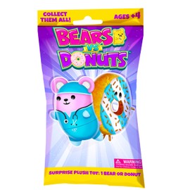 Bears vs Donuts 2 Pack Mystery Bags 4in Bean Filled Plushies: Collectibles (Styles Will Vary)