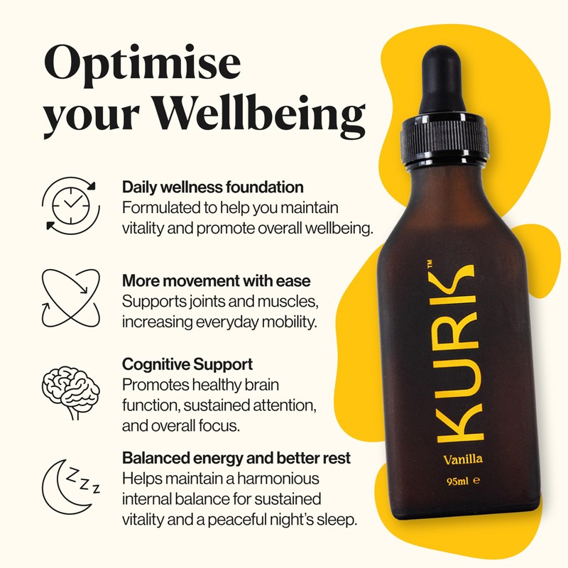 KURK Essential Liquid Turmeric Supplement, Turmeric Curcumin Drops, Oil for