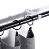 OUNONA 2pcs Curtain Rod Bracket Metal Window Curtain Ceiling Hanging