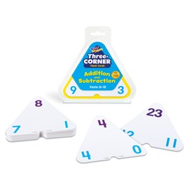 Three-Corner Flash Cards: Addition and Subtraction