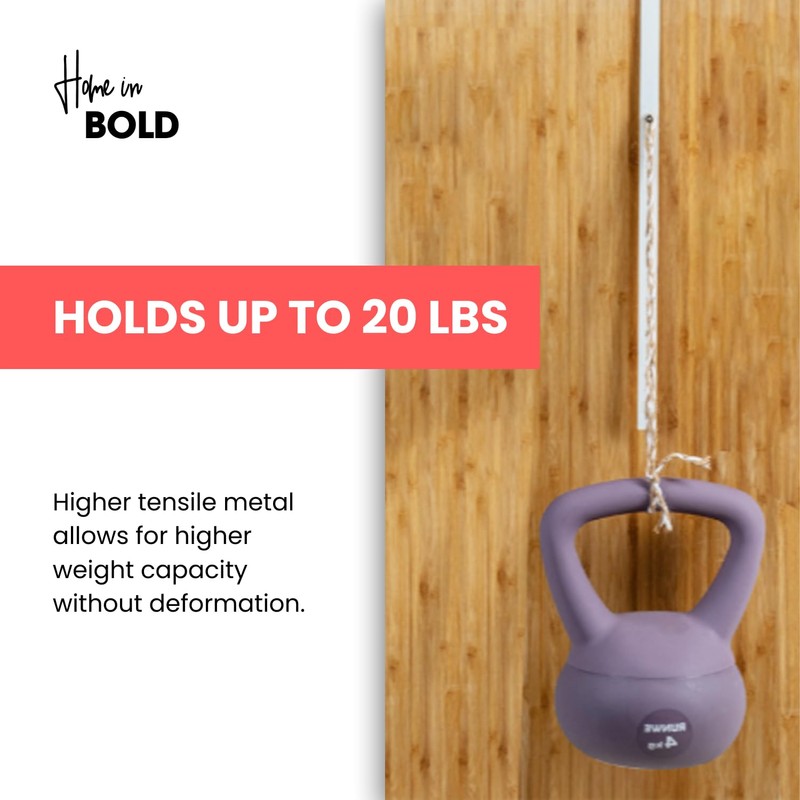 Over-The-Door Hooks (Heavy Duty) Metal for Thick Doors | Adjustable
