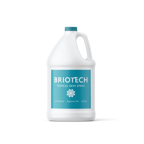 BRIOTECH Topical Skin Spray, Pure HOCl, Hypochlorous Acid Facial Mist, Natural Saline Toner, Skin Care Relief for Bumps Scars & Blemishes, Tattoo & Piercing Aftercare, Sea Salt Cleansing Solution