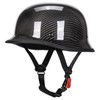 Vintage Motorcycle Half Helmet, Carbon Fiber Open Face Retro Motorcycle