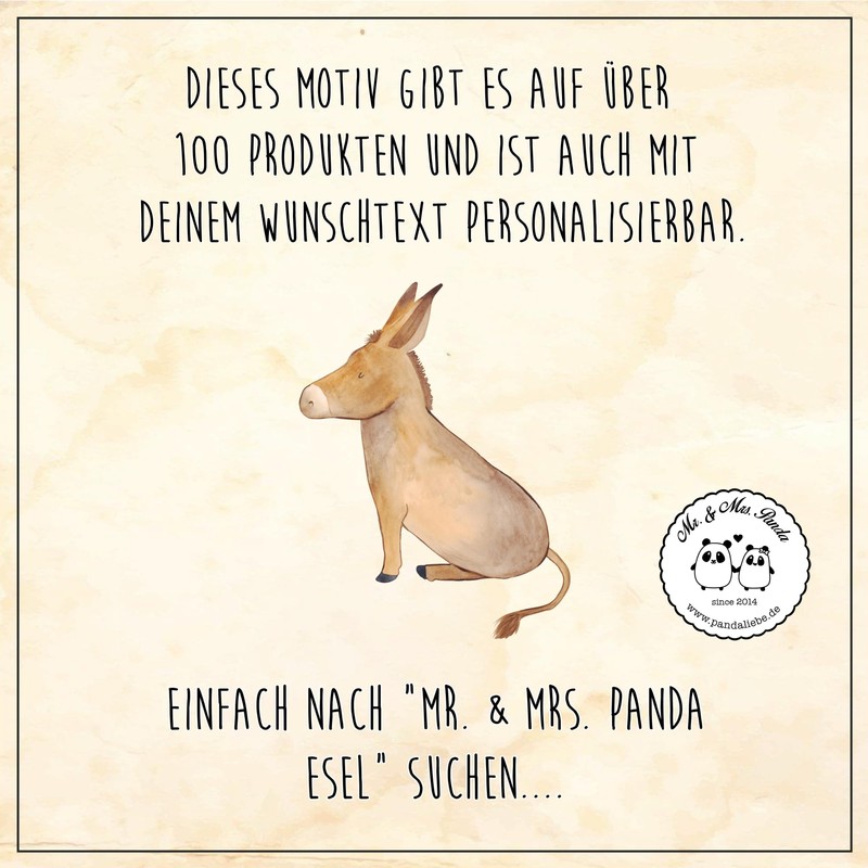 Mr. & Mrs. Panda DIN A5 Cotton Notebook Donkey -