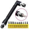 11.7in Flexible Screwdriver Bit Extension Kit - 10pc Set with