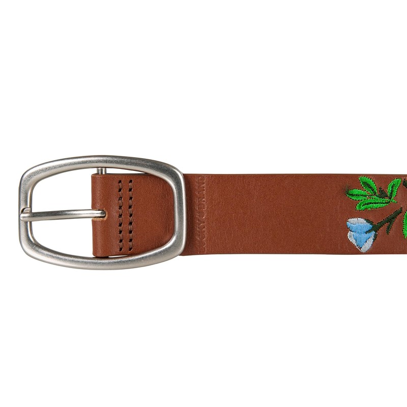 Lucky Brand Women's Embroidered Leather Belt | Stylish | Classic