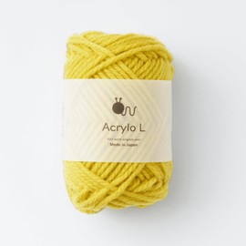 Hara Wool Knitworm Wool Yarn, Acrylic, Large, Thick, 1.8 oz (50 g) (Approx. 13.7 ft (55 m), 100% Acrylic, No. 12, Made in Japan 13. Yellow