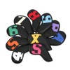 10PCS Iron Head Covers PU Leather Club Covers Waterproof Head