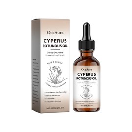 HuaQing 60 ML Cyperus Rotundus Oil, Reducing Body Hair Growth Moisturizes & Soothes Skin Cyperus Rotundus Oil for Hair Removal.